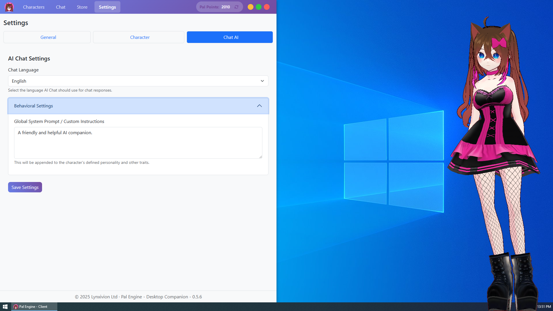 Pal Engine – Desktop Companion